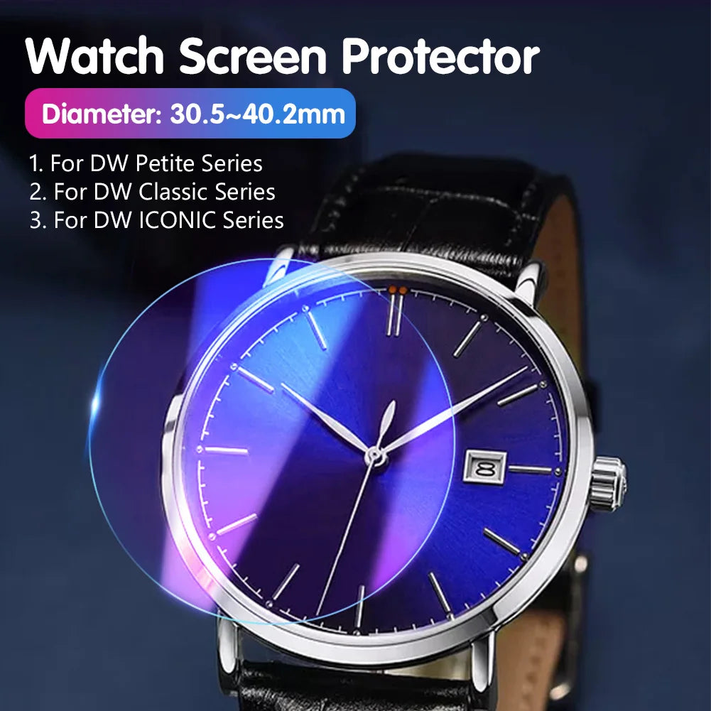 3pcs HD Tempered Glass Smart Watch Glass Screen Protector Film 30.5 31 31.5 32 32.5 33 33.7 For Garmin Fossil Citizen Watch