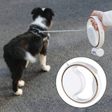 S62 Small and Medium Dog with Light Automatic Retractable Dog Leash, Length: 3m, 3m Black, 3m White