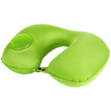 Portable Press Type Automatic Inflating Travel  U-shape Neck Pillow