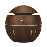 Wood Grain USB Hollowed-out Humidifier Seven Color Aromatherapy Lamp Automatic Alcohol Sprayer with Remote Control(Sky Blue), HC0372A, HC0372B, HC0372C, HC0372D, HC0372F, HC0372G, HC0372H, HC0372I, HC0372J, HC0372K