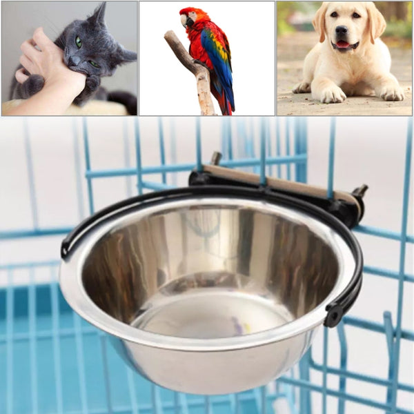 Stainless Steel Suspension Style Dog Feeding Bowl, Size: S, Size: Small