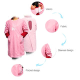 Sleeveless Pet Apron Beauty Gown Pet Grooming Beautician Smock Waterproof Clothing Pet Store Aprons,M, Length: 93cm, Size:M Color:Pink, Size:M Color:Blue, Size:M Color:Purple, Size:M Color:Silver