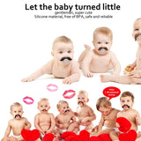 Funny Infant Mustache Baby Appease Nipple, Nipple 2