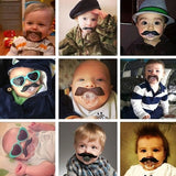 Funny Infant Mustache Baby Appease Nipple, Nipple 2