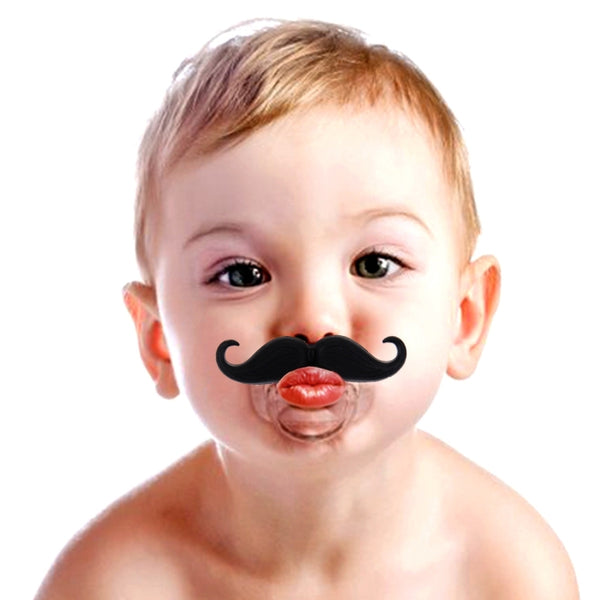 Funny Infant Mustache Baby Appease Nipple, Nipple 2