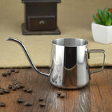 Long Narrow Spout 304 Stainless Steel Hand Drip Coffee Pot with Hanging Ear, 250ML, 350ML