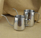 Long Narrow Spout 304 Stainless Steel Hand Drip Coffee Pot with Hanging Ear, 250ML, 350ML