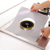 Gas Furnace Surface Ultra-thin Fibre Material Stovetop Protective Cleaning Pad, Size: 27*27cm, 0.08mm (Silver), 0.08mm