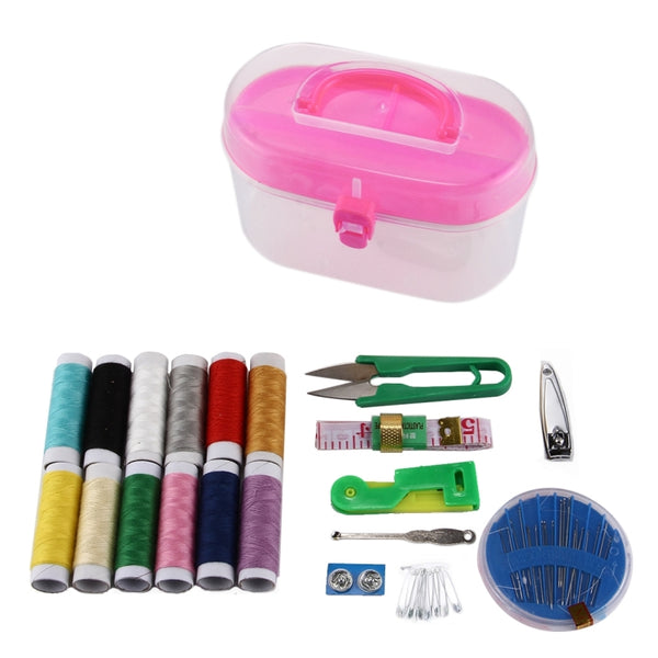 Multi-colorline, Needle Wearer, Tape, Ear Spoon etc Treasure Box, Daily Necessities Sewing Box, Random Color Delivery, HC1445G, HC1445F, HC1445Y