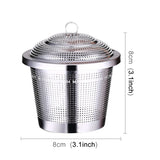 Stainless Steel Locking Spice Tea Strainer Mesh Infuser Tea Ball Filter, Large Size: 8 x 8cm, Large Size: 8 x 8cm