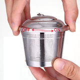 Stainless Steel Locking Spice Tea Strainer Mesh Infuser Tea Ball Filter, Large Size: 8 x 8cm, Large Size: 8 x 8cm