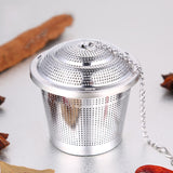 Stainless Steel Locking Spice Tea Strainer Mesh Infuser Tea Ball Filter, Large Size: 8 x 8cm, Large Size: 8 x 8cm