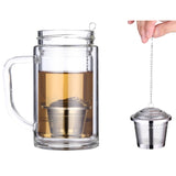 Stainless Steel Locking Spice Tea Strainer Mesh Infuser Tea Ball Filter, Large Size: 8 x 8cm, Large Size: 8 x 8cm