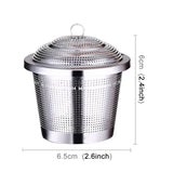 Stainless Steel Locking Spice Tea Strainer Mesh Infuser Tea Ball Filter, Middle Size: 6.5 x 6cm, Middle Size: 6.5 x 6cm