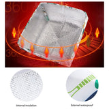 Foldable Thickened Aluminum Foil Food Heat Preservation Cover, Size: L (37 x 37 x 15cm), Size: L Green, Size: L Red