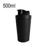 500mL(17.5oz) Healthy Sports Cup Stainless Steel Protein Powder Classic Shaker Bottle Replacement Milkshake Cup, 500mL(17.5oz)