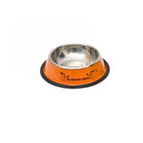 Stainless Steel Bowls, Anti-slip Colorful Paint Printed Pets Bowls, Bowl Diameter: 11 cm, Bowl Bottom Diameter: 15.1 cm, Diameter: 11 cm