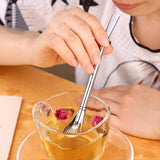 Stainless Steel Tea Leaf Filtered Drinking Straw Herb Tea Filter Tea Strainer Juice Cafe Coffee Stirring Spoon