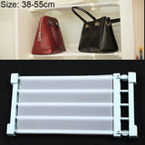 Wardrobe Storage Layered Baffle Cabinet Shelf Dormitory Partition Cupboard Partition Board, Width: 24cm, Stretch Range: 38-55cm, Stretch Range:38-55cm