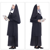 Halloween Costume Women Nun Missionary Cosplay Clothing, Size:S, Size:M, Size:L, Size:XL, Size:XXL