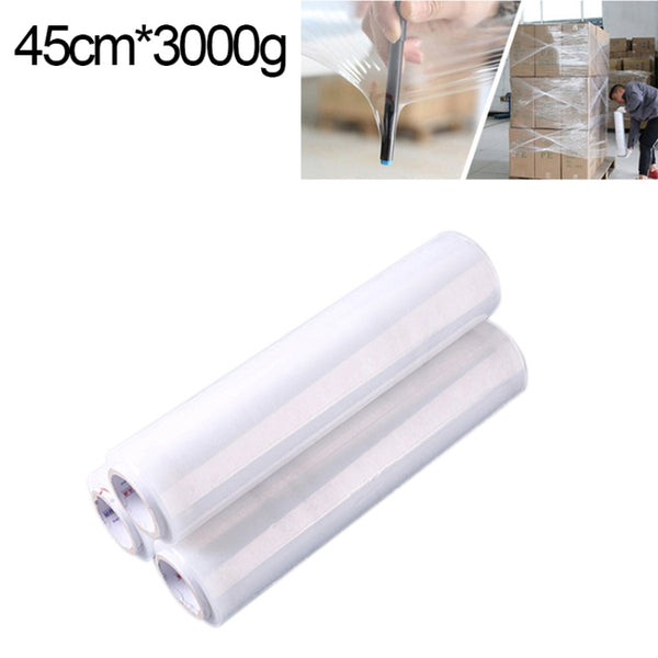 PE Transparent Stretch Wrap Film(Width: 45cm, Length: 390m), Width: 45cm, Length: 390m