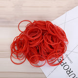 Red Sturdy Stretchable Elastic Rubber Bands Home School Office Supplies Stationery, 1KG Per Bag, Red