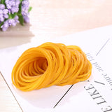 Yellow Sturdy Stretchable Elastic Rubber Bands School Office Supplies Stationery, 1KG Per Bag, Yellow