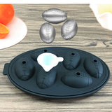 Rugby Shape 3D Ice Cube Mold Maker Bar Party Silicone Trays Chocolate Mold Kitchen Tool, Rugby Shape (Black), Rugby Shape ellow)