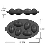 Rugby Shape 3D Ice Cube Mold Maker Bar Party Silicone Trays Chocolate Mold Kitchen Tool, Rugby Shape (Black), Rugby Shape ellow)