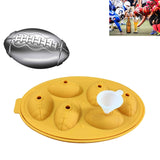 Rugby Shape 3D Ice Cube Mold Maker Bar Party Silicone Trays Chocolate Mold Kitchen Tool, Rugby Shape (Black), Rugby Shape ellow)