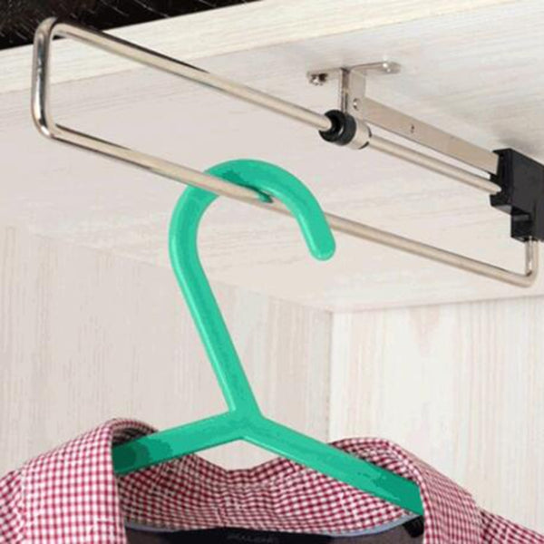 Telescopic Rail Pull-Out Wardrobe Clothes Hanger（40cm), 40cm