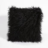 Velvet Long Plush Pillow Cover Popular Square Furry Cover Home Bed Room Decoration Pillowcase, Size: 45 x 45cm