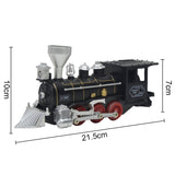 SS333-64 Electric Retro Simulation Train Model Children Toys Light Music Track Train