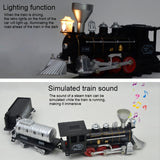 SS333-64 Electric Retro Simulation Train Model Children Toys Light Music Track Train