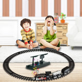 SS333-64 Electric Retro Simulation Train Model Children Toys Light Music Track Train