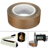 Teflon High Temperature Resistant Cloth Tape Sealing Machine Heat Insulation Tape, Size: 10m x 19mm, Size: 10m x 19mm