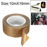 Teflon High Temperature Resistant Cloth Tape Sealing Machine Heat Insulation Tape, Size: 10m x 19mm, Size: 10m x 19mm