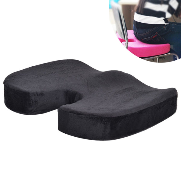 W-shaped Rebound Memory Foam Anti-Hemorrhoids Car Health Buttock Cushion, Size: 45x35x7cm, Memory Foam (Black), Memory Foam (Coffee), Memory Foam (Grey), Memory Foam  (Blue), Memory Foam (Purple), Memory Foam (Rose Red)