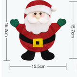 Snowman Pattern Tableware Knife Fork Pocket Cover Bag Christmas Decoration, with Legs