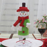 Snowman Pattern Wine Bottle Bag Christmas Decoration, HC3137A, HC3137B