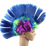 Funny Christmas Halloween Wig Masquerade Headdress Mohawk Hair Comb, Random Color Delivery, Mohawk Hair