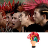 Funny Christmas Halloween Wig Masquerade Headdress Mohawk Hair Comb, Random Color Delivery, Mohawk Hair