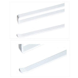 Stainless Metal Kitchen Toilet Paper Towel Rack Paper Towel Roll Holder Cabinet Hanging Shelf Preservative Film Storage Rack,Size: 26*10.8*1.5cm, White