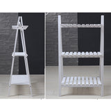 Solid Wood Folding Multi-layer Flower Plate Storage Shelves Shoe Rack, Size: 90x50x30cm