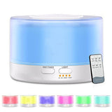 T700 Remote Control Clear White Air Humidifier Automatic Alcohol Sprayer Essential Oil Diffuser Ultrasonic Mist Maker Ultrasonic Aroma Diffuser Atomizer Color LED, Capacity: 700ml, DC 24V, US Plug, Clear White (700ml), Wood Pattern (700ml)