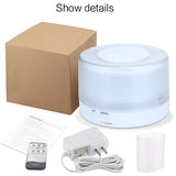 T700 Remote Control Clear White Air Humidifier Automatic Alcohol Sprayer Essential Oil Diffuser Ultrasonic Mist Maker Ultrasonic Aroma Diffuser Atomizer Color LED, Capacity: 700ml, DC 24V, US Plug, Clear White (700ml), Wood Pattern (700ml)