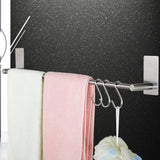 Stainless Steel Single Rod Towel Shelf Bathroom Non-perforated Storage Rack, Size: 700x62x90mm, 700x62x90mm