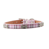 PU Leather with Bone Designs Pet Dog Collar Pet Products, Size: S, 1.5 * 37cm, Size: S