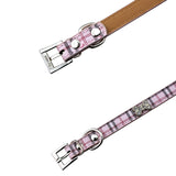 PU Leather with Bone Designs Pet Dog Collar Pet Products, Size: S, 1.5 * 37cm, Size: S