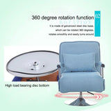 X1 Multifunctional Single Lunch Break Folding Rotating Lifting Cotton Recliner Sofa Bed, Cotton Linen Lifting (Lake Blue), Cotton Linen Lifting (Green), Cotton Linen Lifting (Coffee)